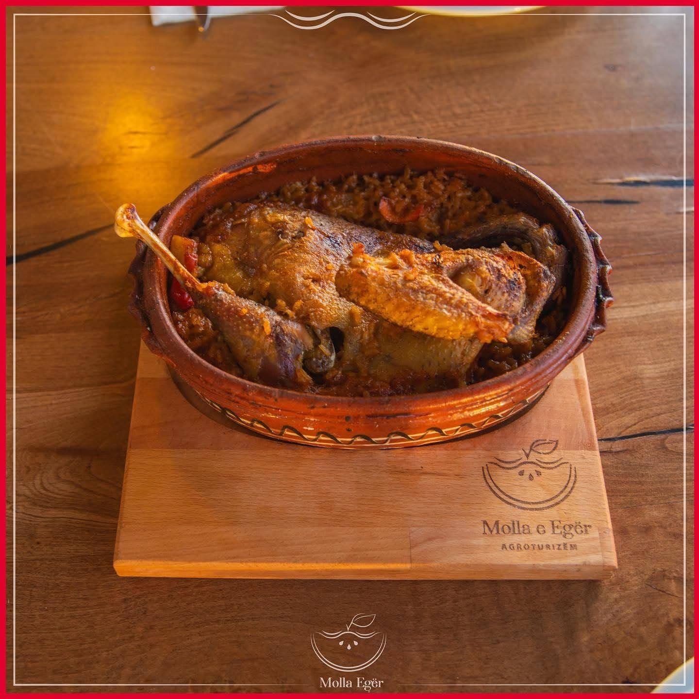 Traditional Menu with Country Chicken	