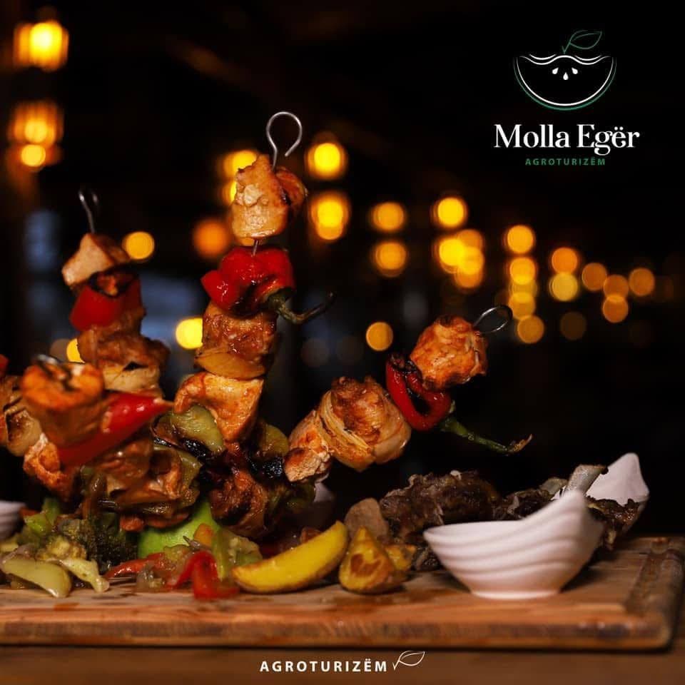 Traditional Menu with Shish Kebab	